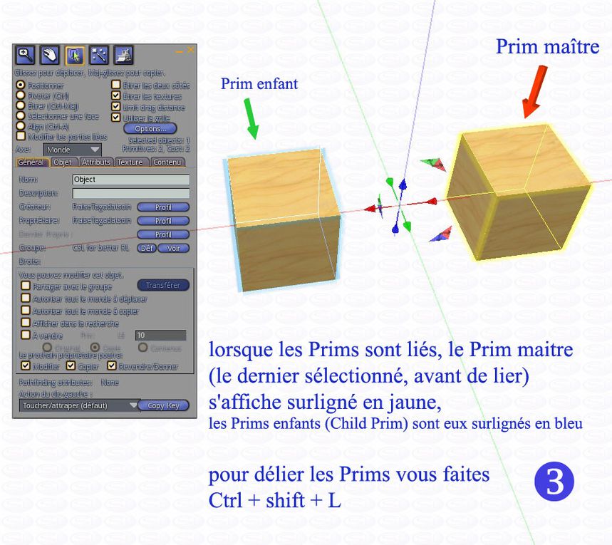 Album - CSL comment lier plusieurs Prims ensemble