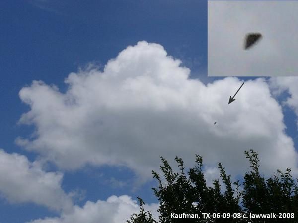 OVNI triangulaire sur le TEXAS,juin 2008.