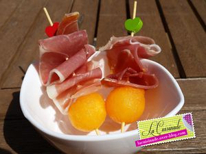 Brochettes Apéritives Melon Jambon Italien