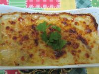 gratin de fenouil au poulet (طاجين البسباس بالدجاج)