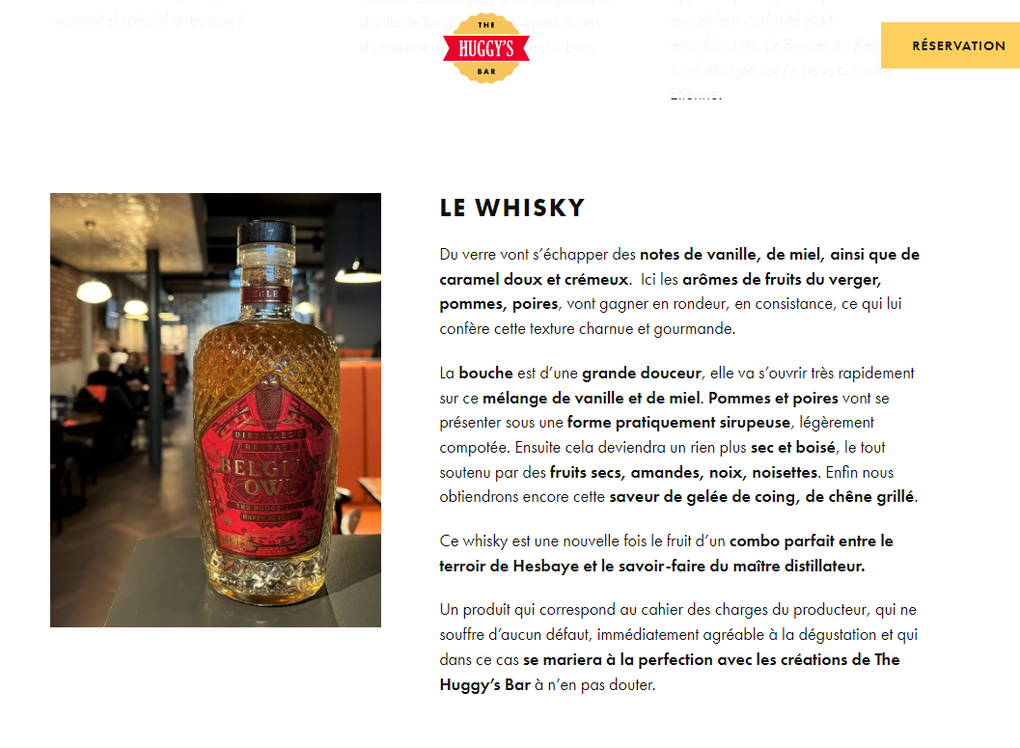 Belgian Owl 59 Mois - The Huggy's Bar Private Bottling
