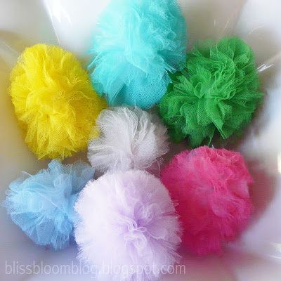 Diy pompons en tulle