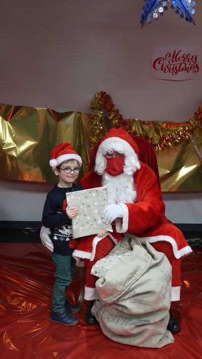 Le Père-Noël est venu à l'école... photos individuelles