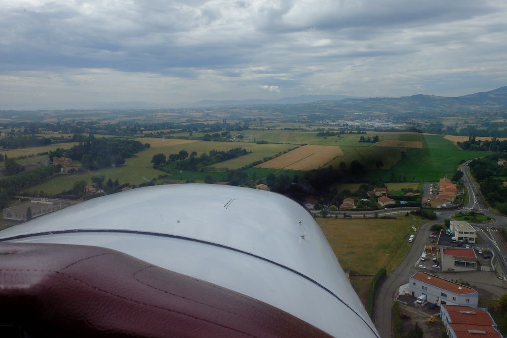 Vue d'avion : Brindas et ses environs