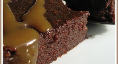 Gâteau chocolat et caramel beurre salé