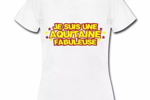 T Shirt Aquitaine blanc femme Aquitaine fabuleuse