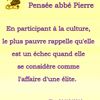 Pensée abbé Pierre -