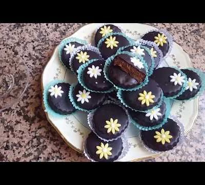 sablés au chocolat fourré  de crème