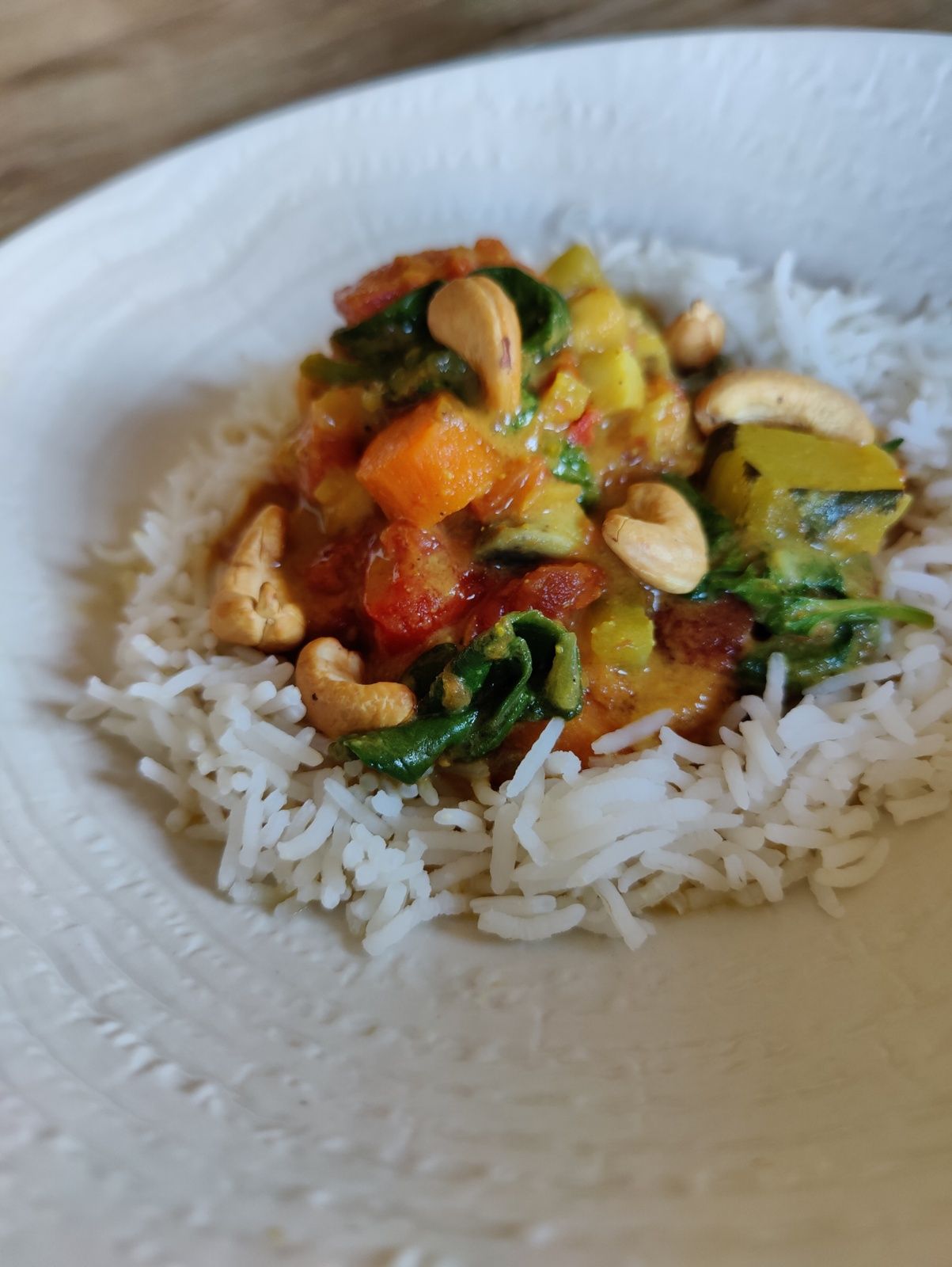 Curry de légumes, composition à varier selon les goût ! C secrets