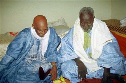 Le président Abdoulaye Wade et les chefs religieux