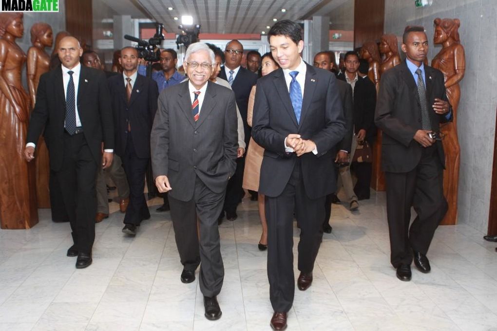 Second retour des Seychelles du Président de la Transition, Andry Rajoelina, où il a encore rencontré l'ancien président Ravalomanana. Photos: Harilala Randrianarison