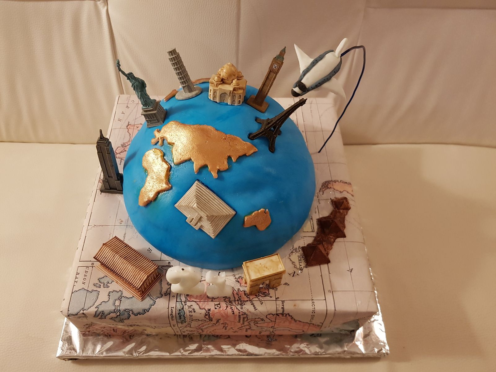 Gateau Mappe Monde O Delices D Isah