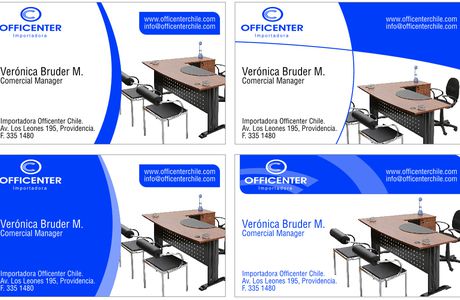 Diseño e Impresión de Tarjetas de Presentación Mueblería "Officenter"