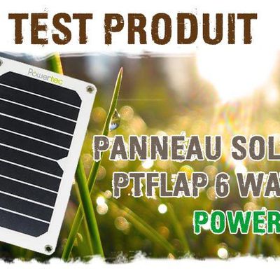 TEST PANNEAU SOLAIRE PTFLAP 6W SUNPOWER