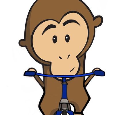 Petit singe/ monkey on a bicycle