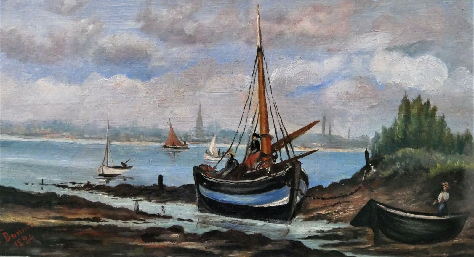 Port de Saint-Trojan (P. Bonnin - 1884)