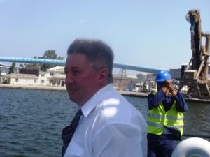 Quai...Visite du  M. le Consul Général de la fédération de Russie au Port d'Annaba