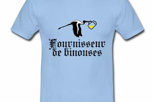 T shirt bleu c homme Fournisseur de binouses