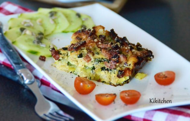 Zucchini, Leek & Bacon Bake