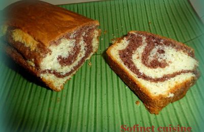 Gâteau marbré au chocolat