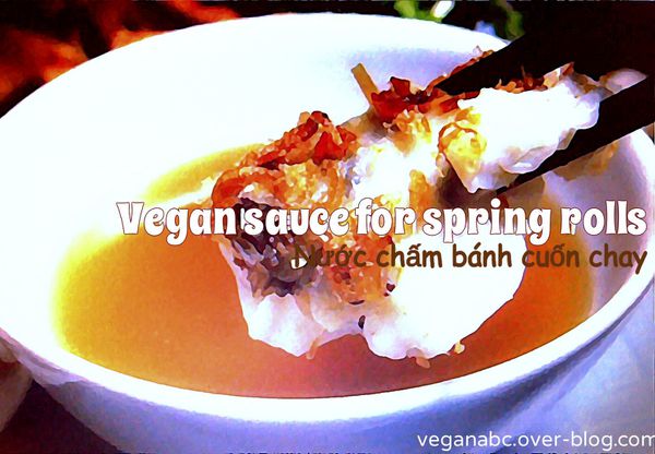 Nước mắm chay (cho bánh cuốn) - Vegan sauce (for steamed rice rolls)