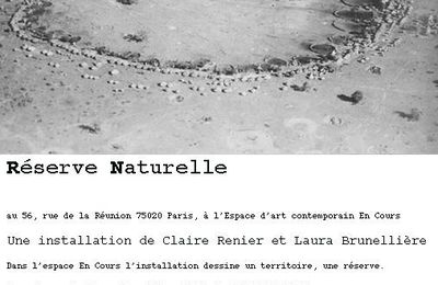 Réserve Naturelle : installation de Claire Renier et Laura Brunellière à En Cours, avec une marche organisée vers la petite ceinture de Paris