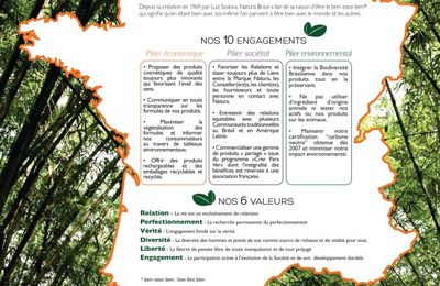 la Charte des valeurs et engagements de Natura Brasil !
