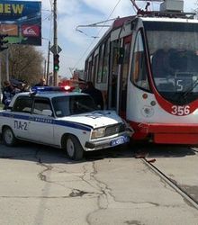 accident police avec tram