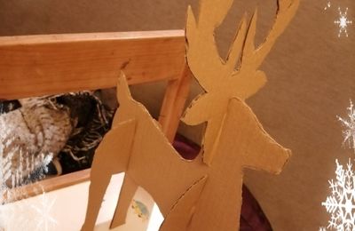 10. DIY Renne de Noël en carton 