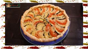 Tarte aux tomates et courgettes :