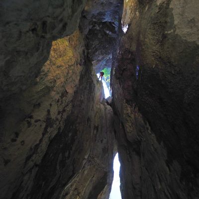 Le trou de l'Aigle en rappel