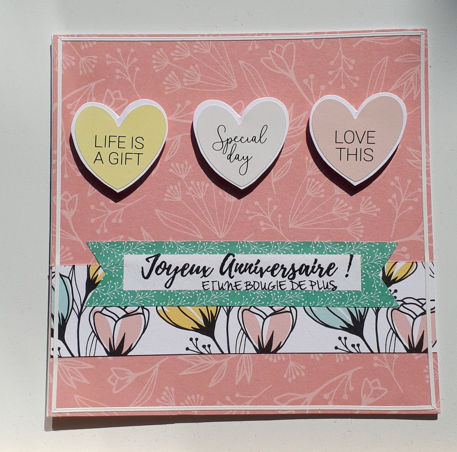 Carte Anniversaire D Agnes Et D Aurelie Les Petits Papiers D Elsa