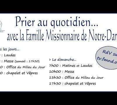 Commencer  la Journée avec Notre Seigneur