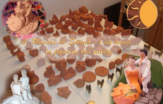 La pièce des mariés: figurine en modelage, terre cuite