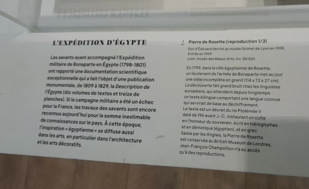 Expo &quot;A la recherche des Hiéroglyphes oubliés&quot; au MBA de Lyon