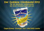 Windbeutel meets Folienbeutel: Capri-Sonne weist foodwatch-Aktivisten zurück - Aktion zur Verleihung des Goldenen Windbeutels für dreistes Marketing an Kinder am Firmensitz bei Heidelberg