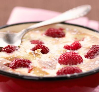 Gratin aux framboises (ou fraises) pour régime 