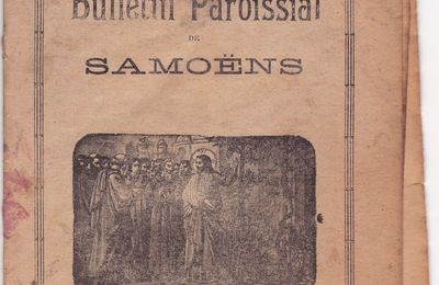 BULLETIN PAROISSIAL DE SAMOENS FEVRIER 1927