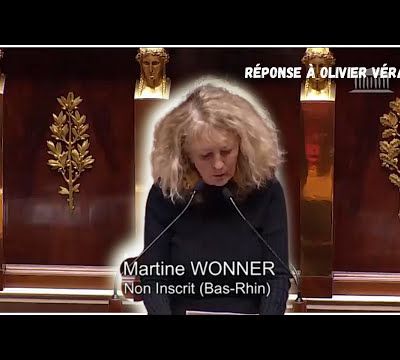 Le Docteur Martine WONNER  intervient avec force et brio à l'Assemblée Nationale - 24-02-2022
