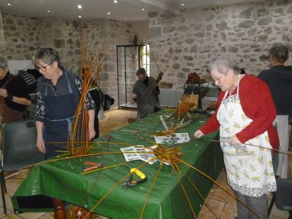 Atelier vannerie du 13 janvier 2024 et programme du début d'année