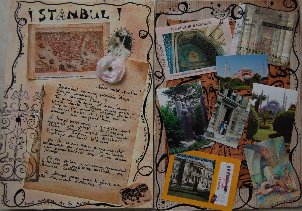 Art journal réalisé sur le forum Incartades.