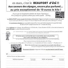 Le beaufort est de retour