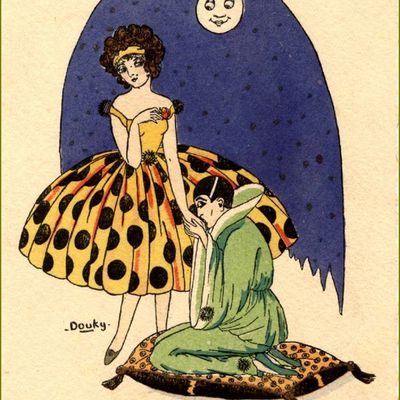Pierrot - Colombine et Arlequin illustrés -  Pierrot et colombine - Douky