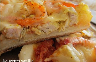 pizza poulet/ananas au curry