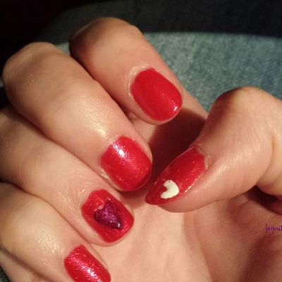 Nail art saint valentin 