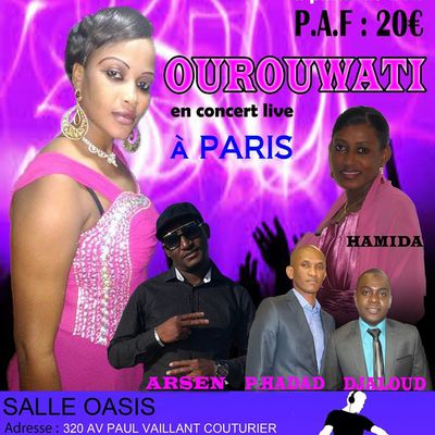 Le premier concert de OUROUATI BACARI à Paris en France
