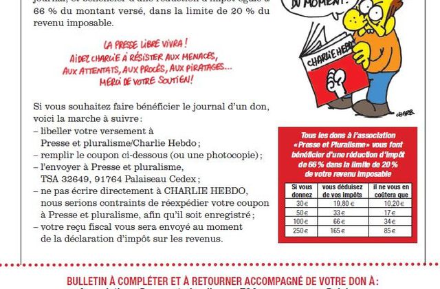 Crise de la presse : L'hebdomadaire Charlie Hebdo se dit en danger.