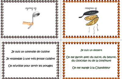 le vocabulaire de la cuisine : les devinettes