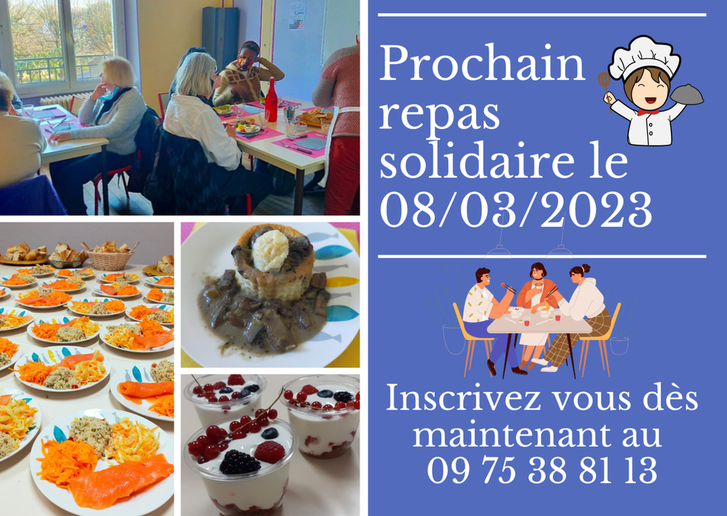 Repas solidaire du 08/03/2023