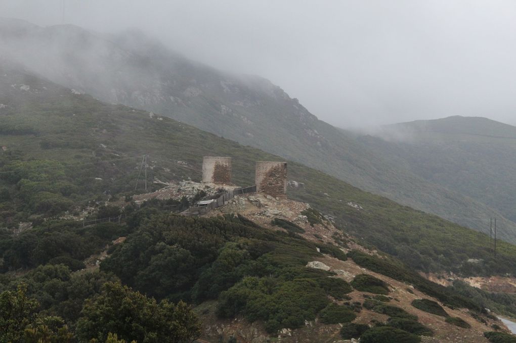 Col de la serra et moulin Mattei sous la tempête